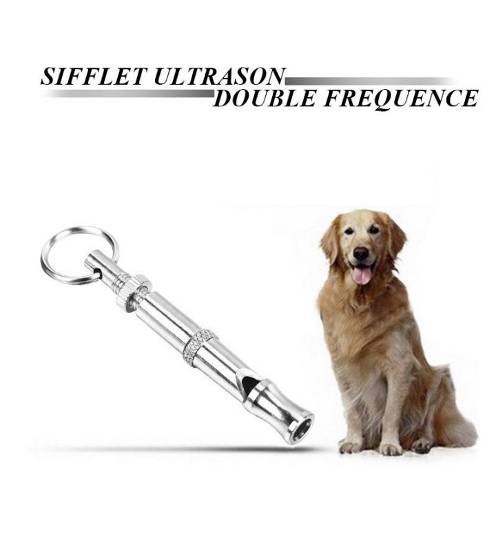 Perro 90 mm Pet Dog Training Adjustable Whistle Pitch UltraSonic Sound Black 