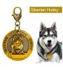 Médaille en relief Sibérian Husky